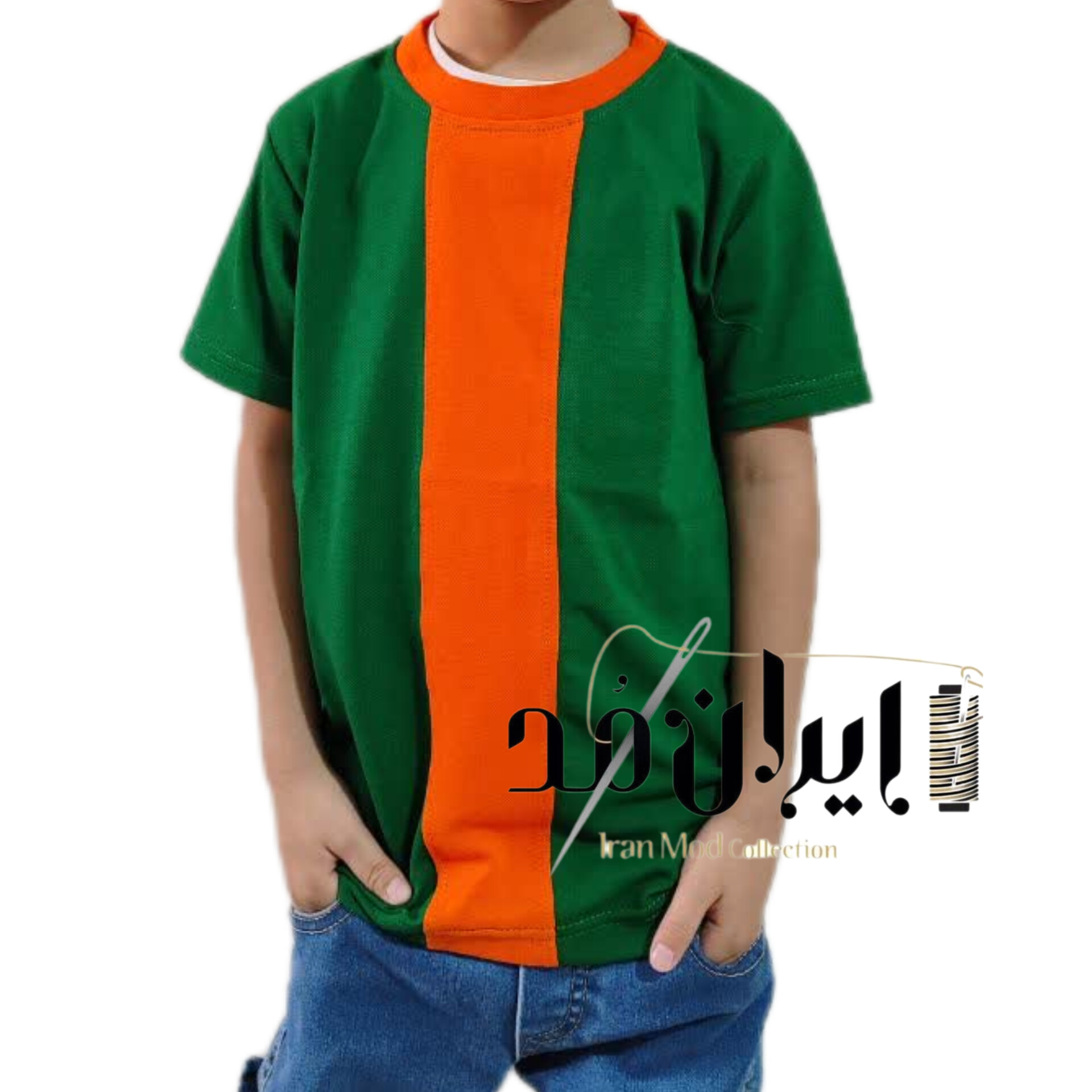 تیشرت پسرانه جودون یقه گرد رنگی کد 2