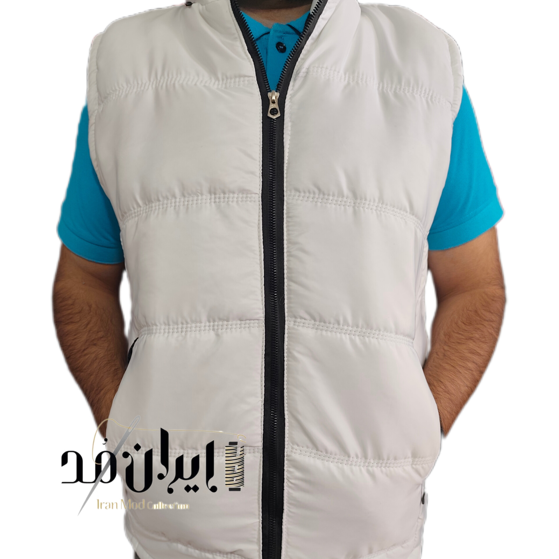 پافر کلاه دار سفید